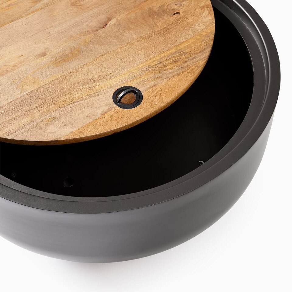 Drum Storage Coffee Table (81 cm) West Elm Australia